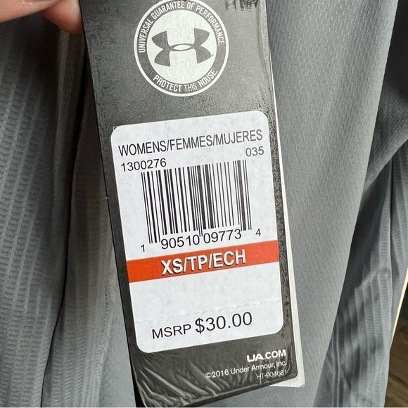 NWT Under Armour HeatGear Notre Dame Rec Sports Staff Grey Racerback Tank, XS - Picture 5 of 11